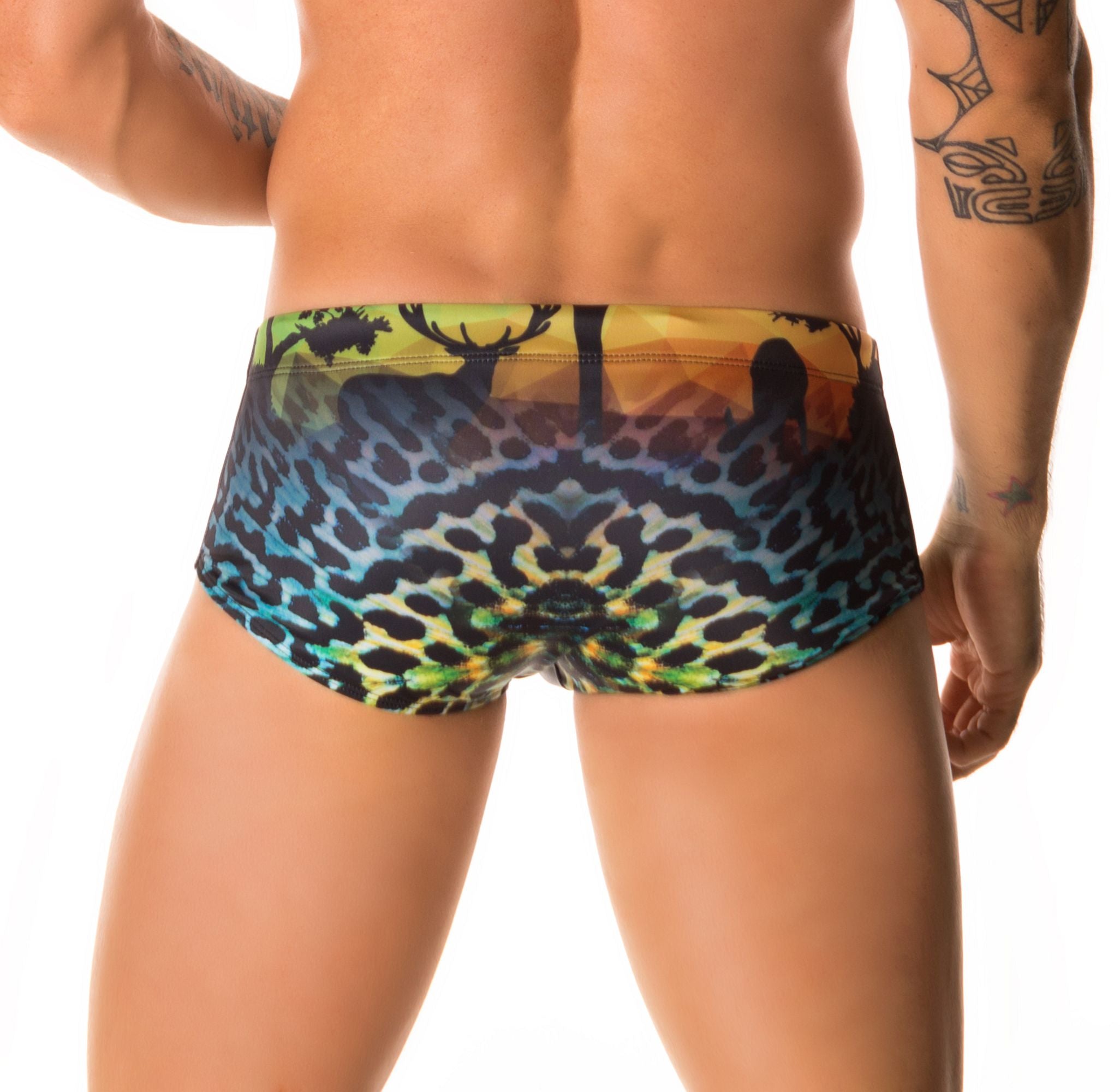 JOR 0200 ANIMAL Badehose, Badeslip bedruckt Animal-Print Jor Kleidung & Accessoires:Herrenmode:Bademode nudosz.myshopify.com