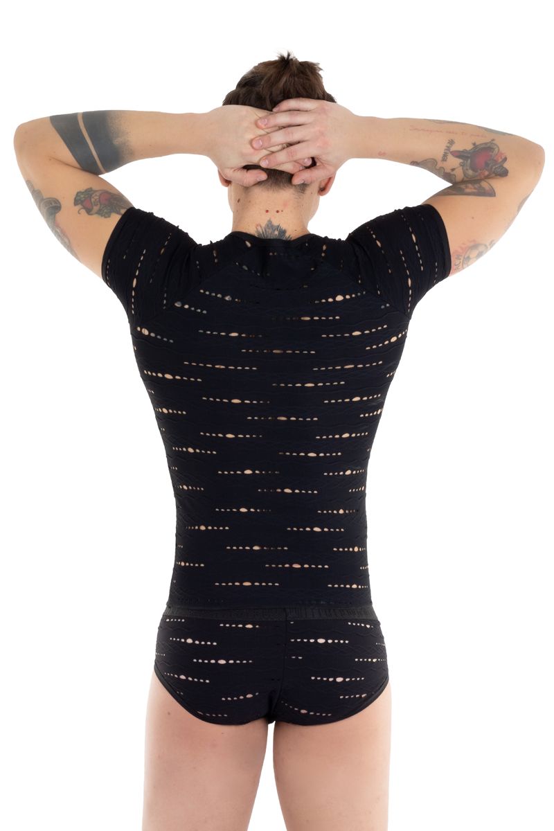 EROS VENEZIANI 7559 transparentes Clubshirt DARK ECLIPSE