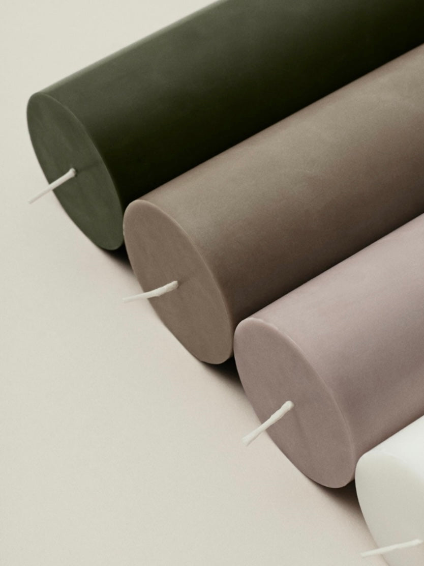 Stumpenkerze Eco Pillar H15cm, in 3 Farben