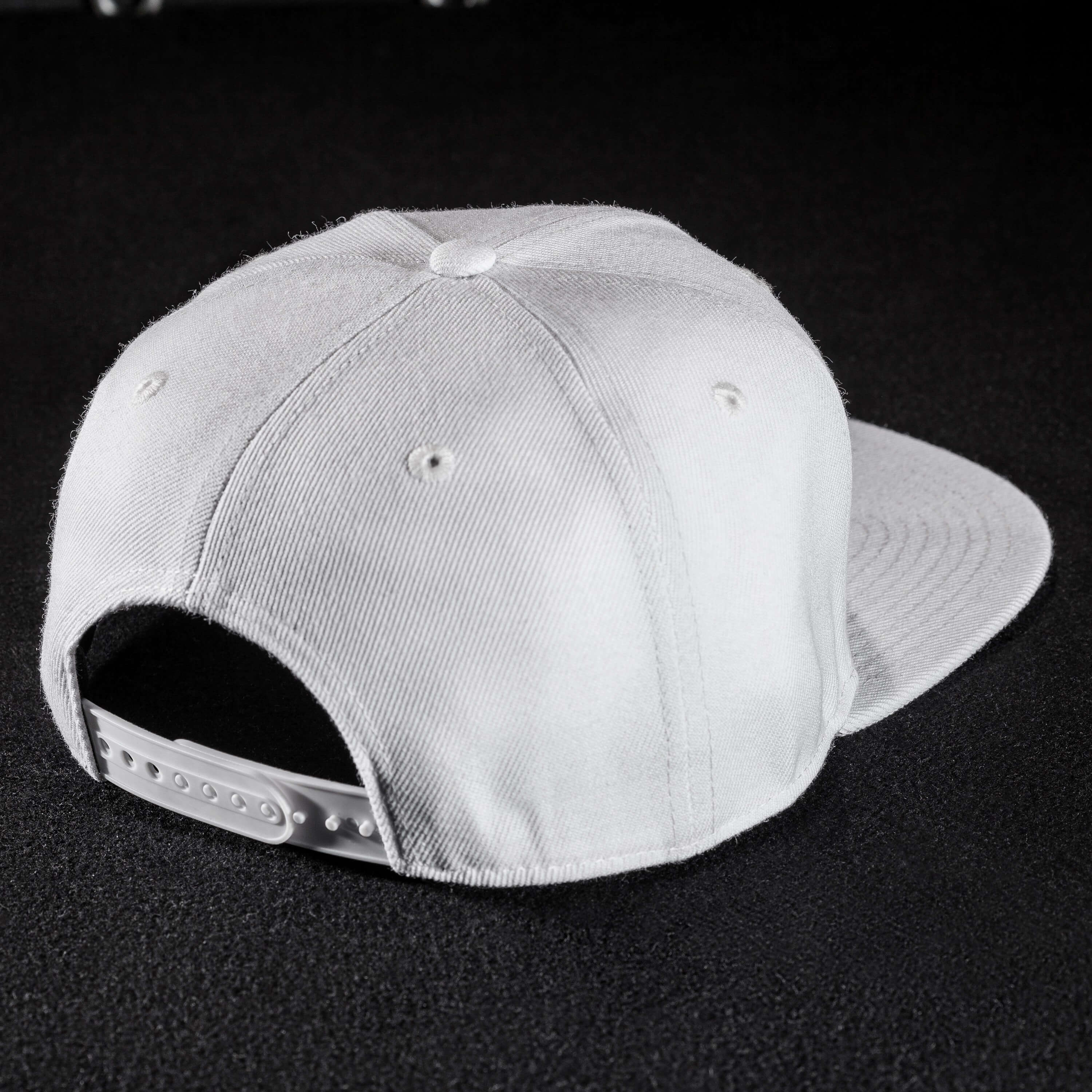 Snapback Cap - White & White