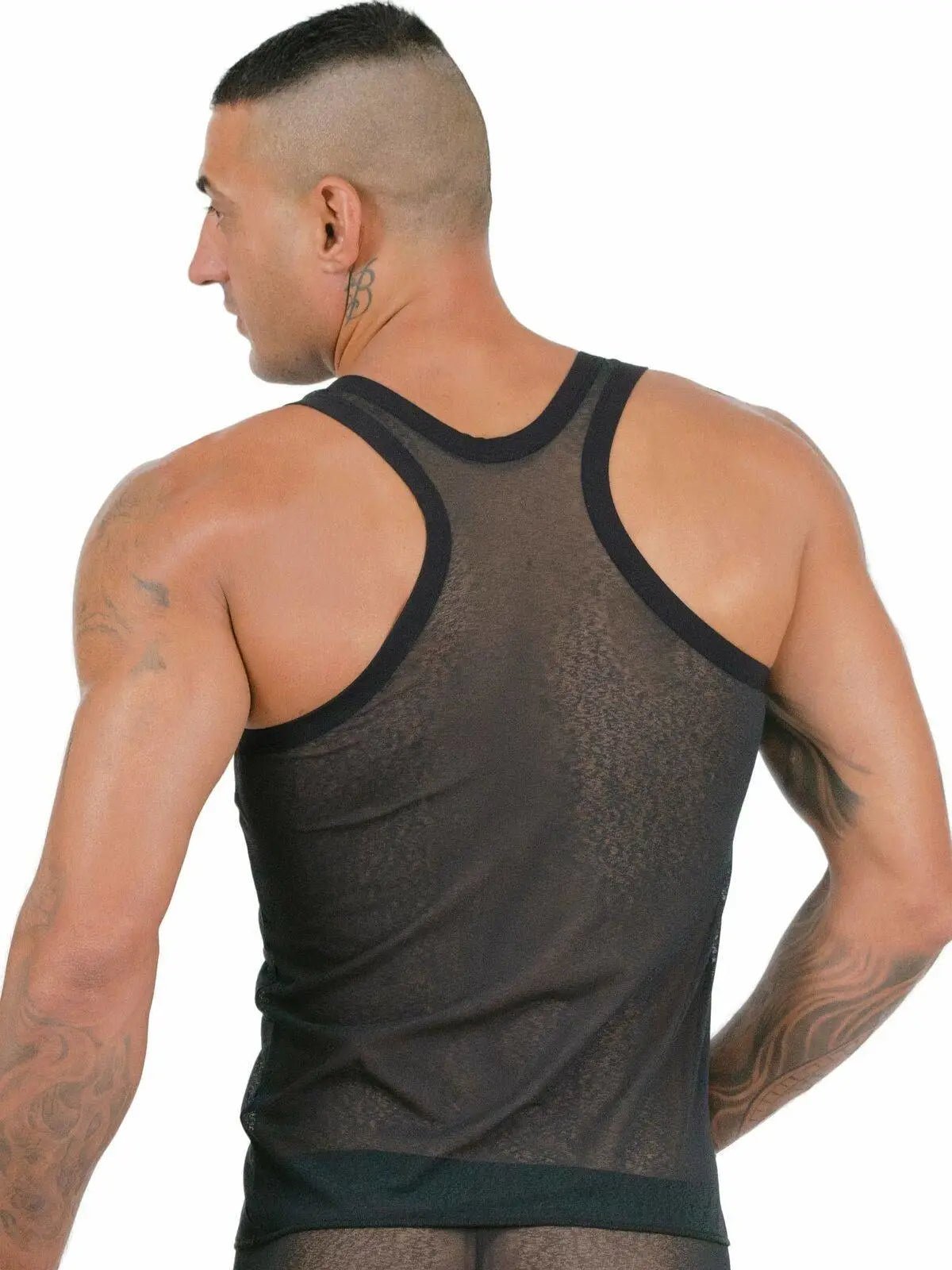 EROS VENEZIANI 7376 - Netz Mesh Tank Top Unterhemd Muscleshirt T-Shirt - noodosz