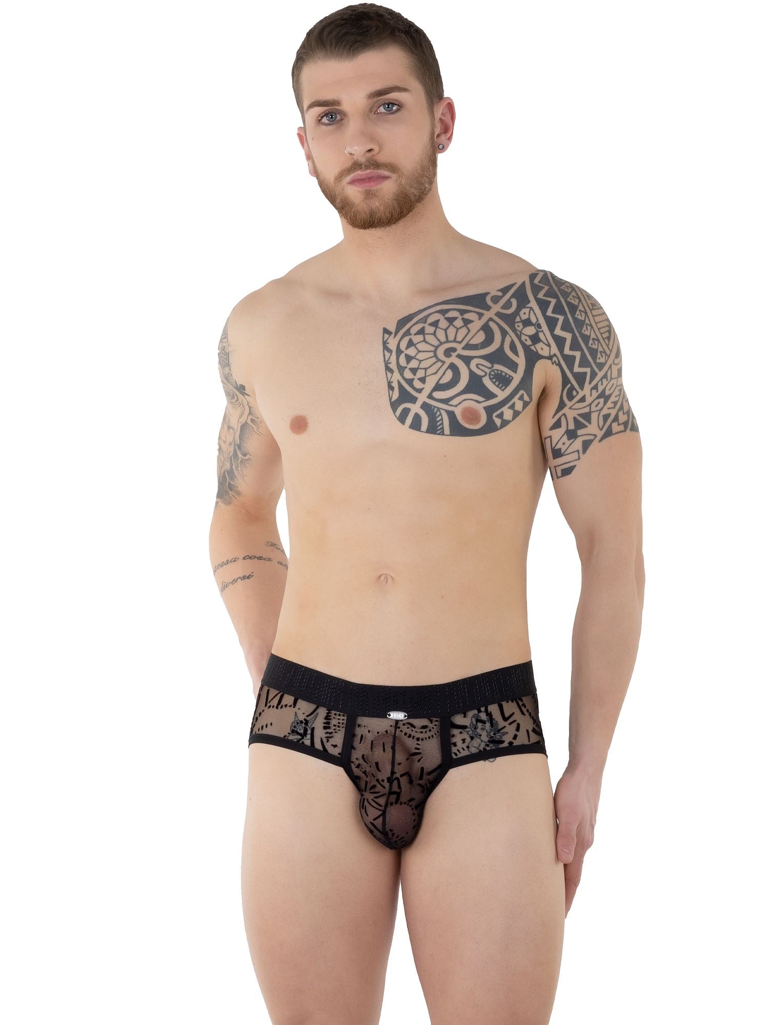 EROS VENEZIANI 7498 Push-Up Tattoo Wear Slip - noodosz EROS VENEZIANI 7498 Push-Up Tattoo Wear Slip Eros Veneziani Kleidung & Accessoires:Spezielle Anlässe:Erotik:Herrenunterwäsche nudosz.myshopify.com