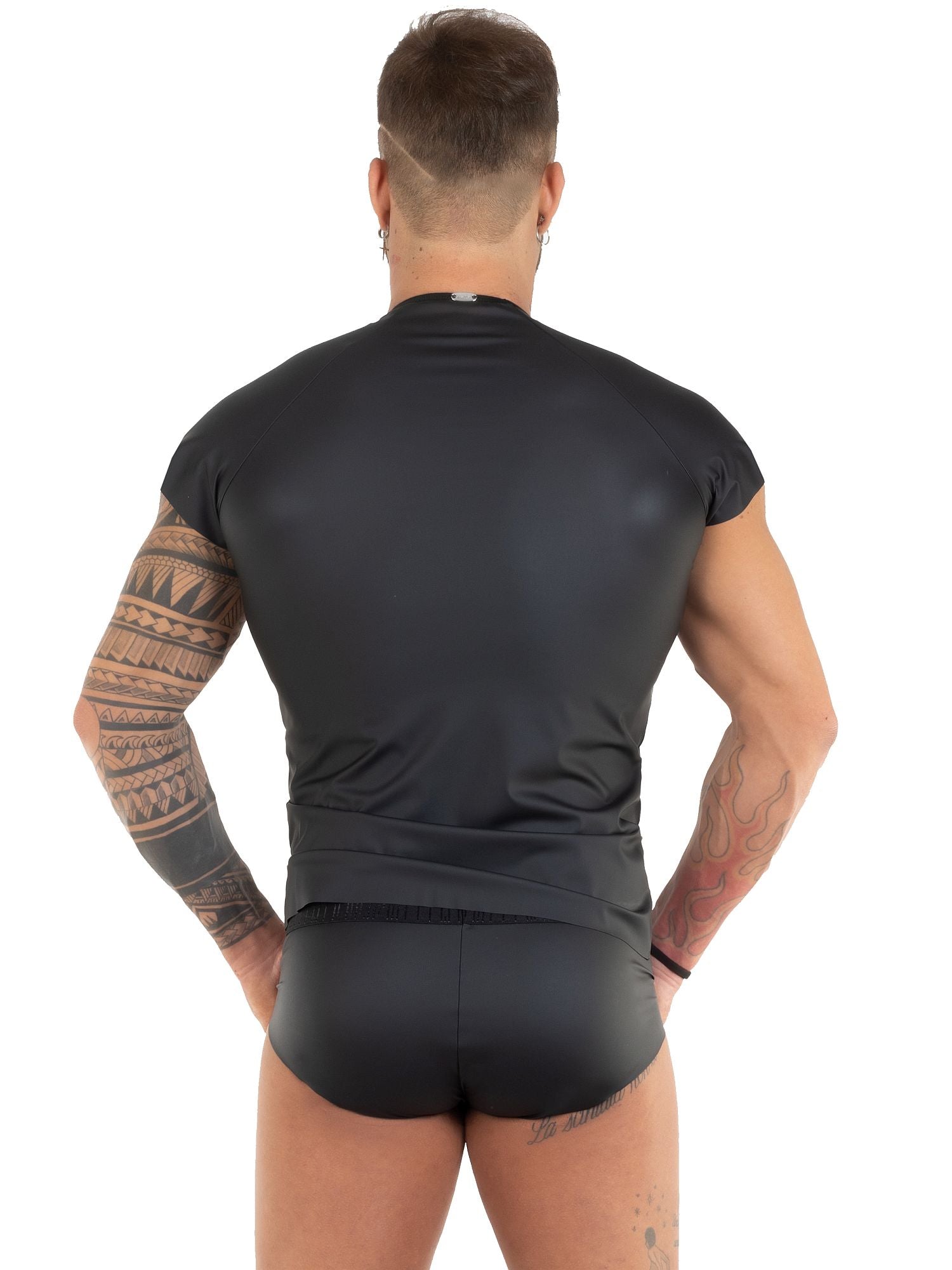 EROS VENEZIANI 7507 - Veganes Leder T-Shirt - noodosz EROS VENEZIANI 7507 - Veganes Leder T-Shirt Eros Veneziani Kleidung & Accessoires:Erotik:Herrenunterwäsche nudosz.myshopify.com