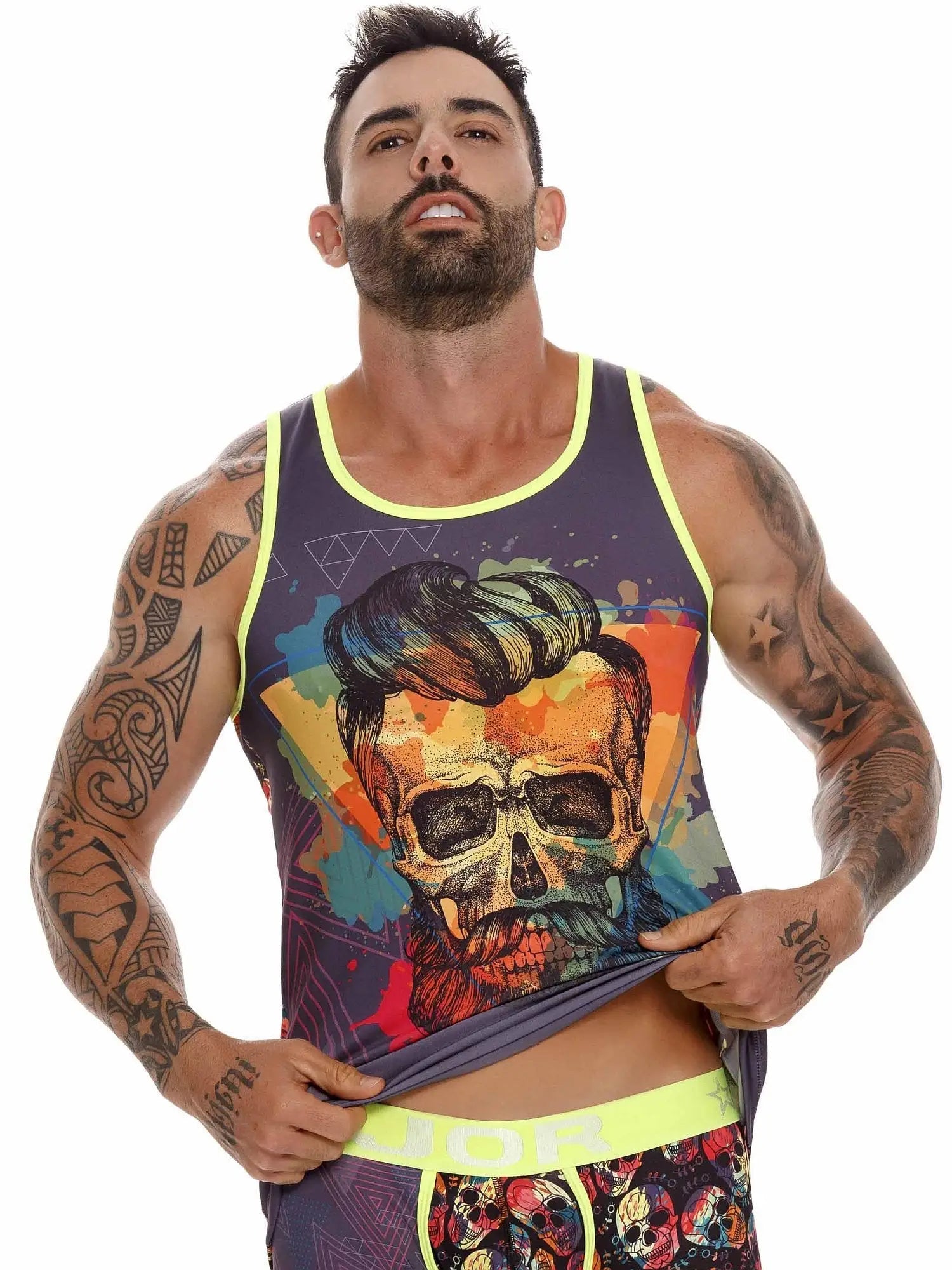 JOR 1657 RIVERA bedrucktes Tank Top - noodosz JOR 1657 RIVERA bedrucktes Tank Top Jor Kleidung & Accessoires:Herren:Herrenmode:Shirts & Hemden:T-Shirts nudosz.myshopify.com