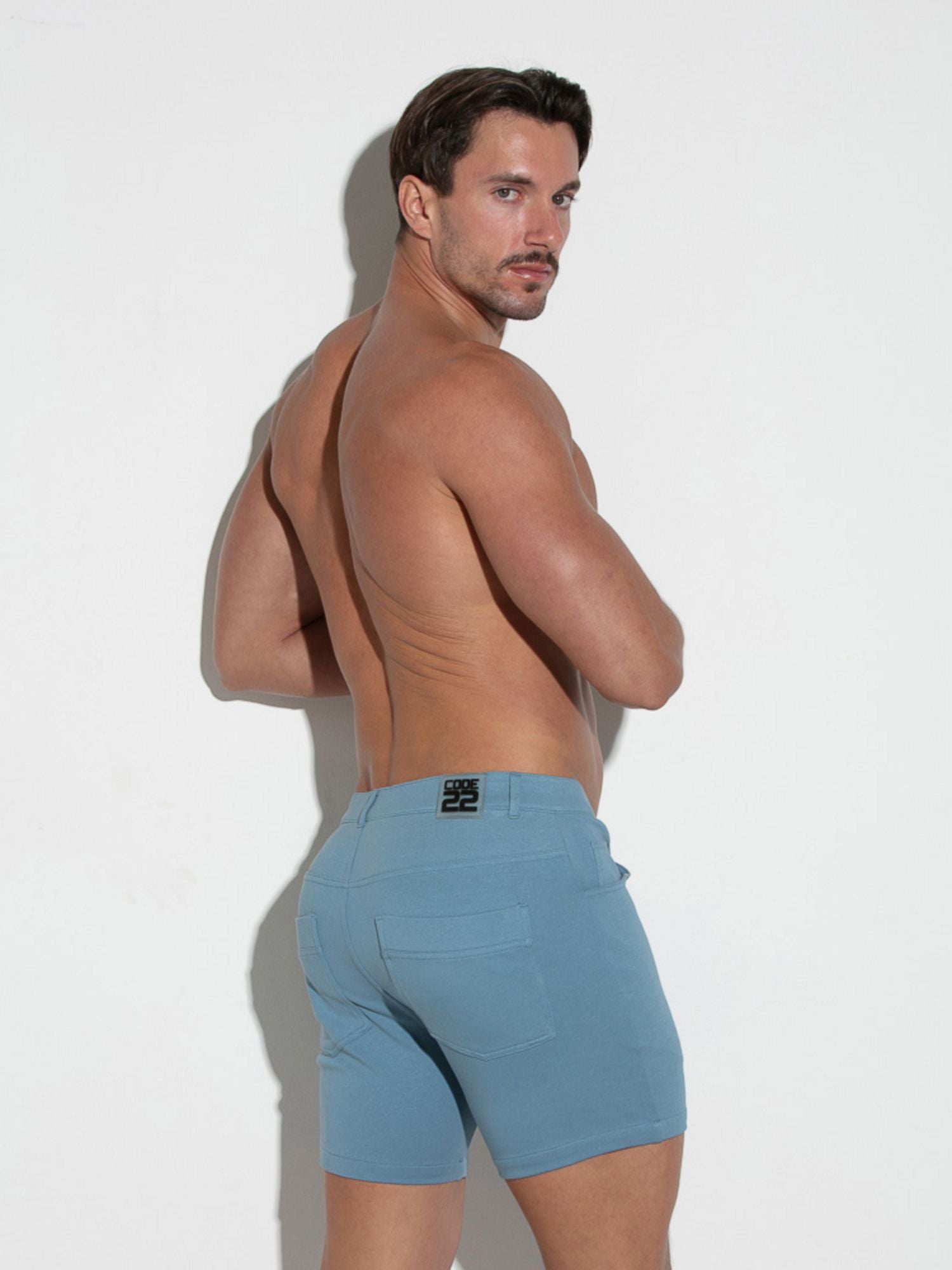 Code 22 - 5 POCKET STRETCH 9712S Chino Shorts, Petrol Code 22 Kleidung & Accessoires:Herren:Herrenmode:Shorts & Bermudas nudosz.myshopify.com