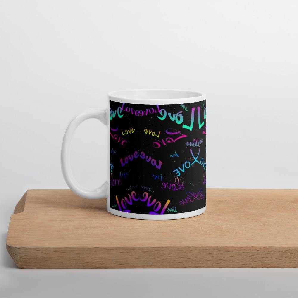 LOVE Glänzende Tasse