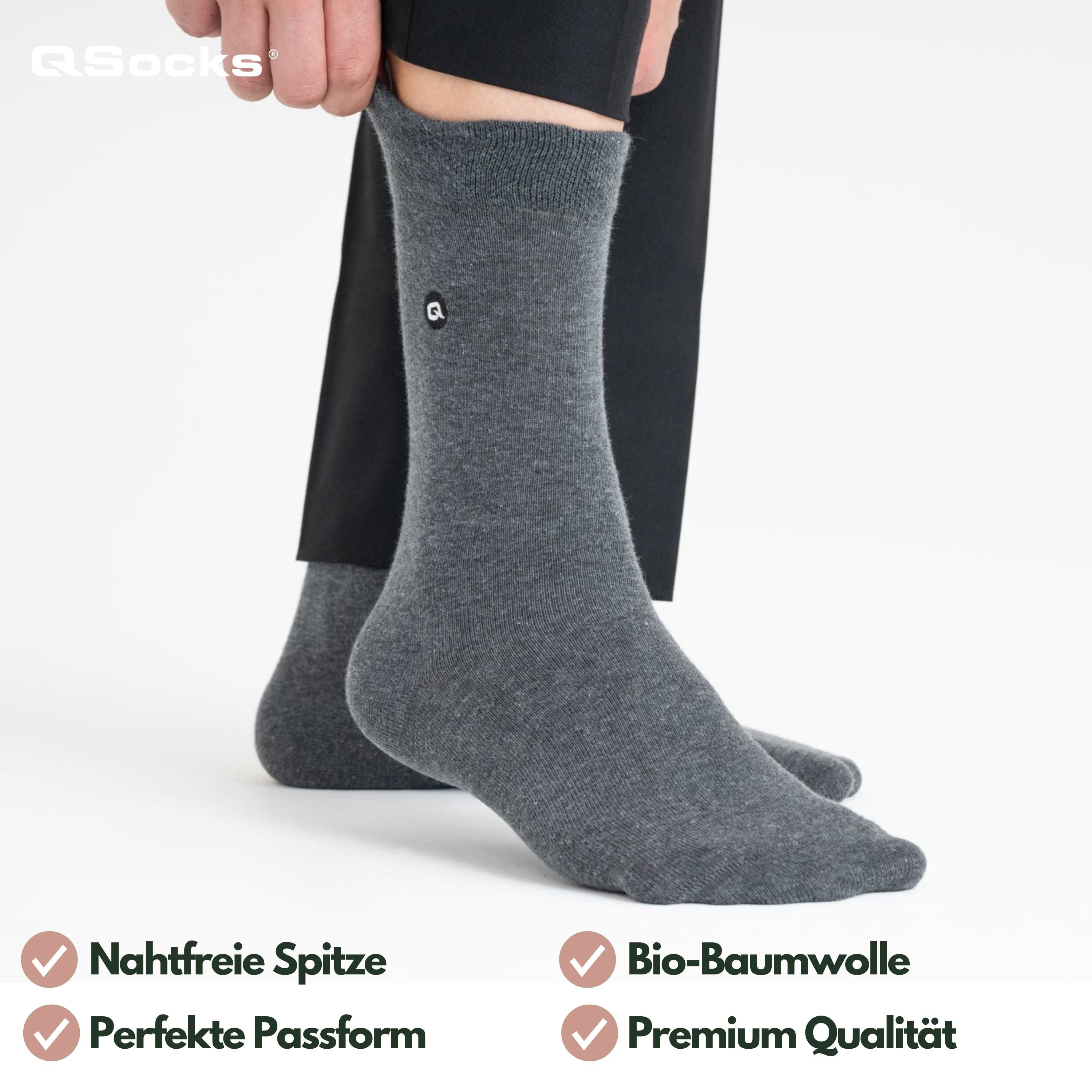 Business Anzug Socken aus Bio-Baumwolle 4X Paar