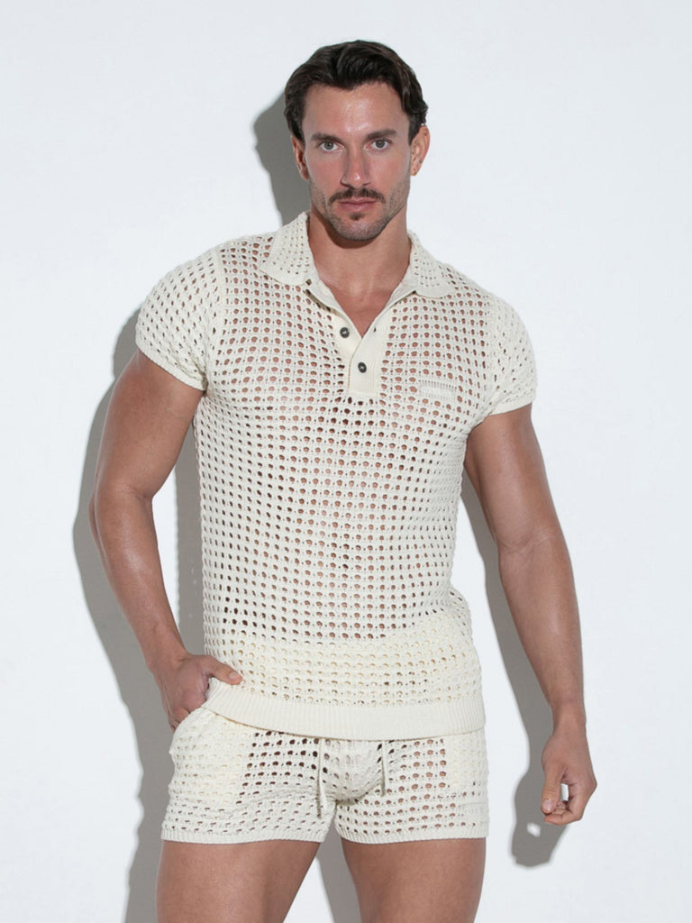 CODE 22 CROCKET KNIT POLO - 7007 Strick Polohemd Code 22 Kleidung & Accessoires:Herren:Herrenmode:Shirts & Hemden:Freizeithemden & Shirts nudosz.myshopify.com