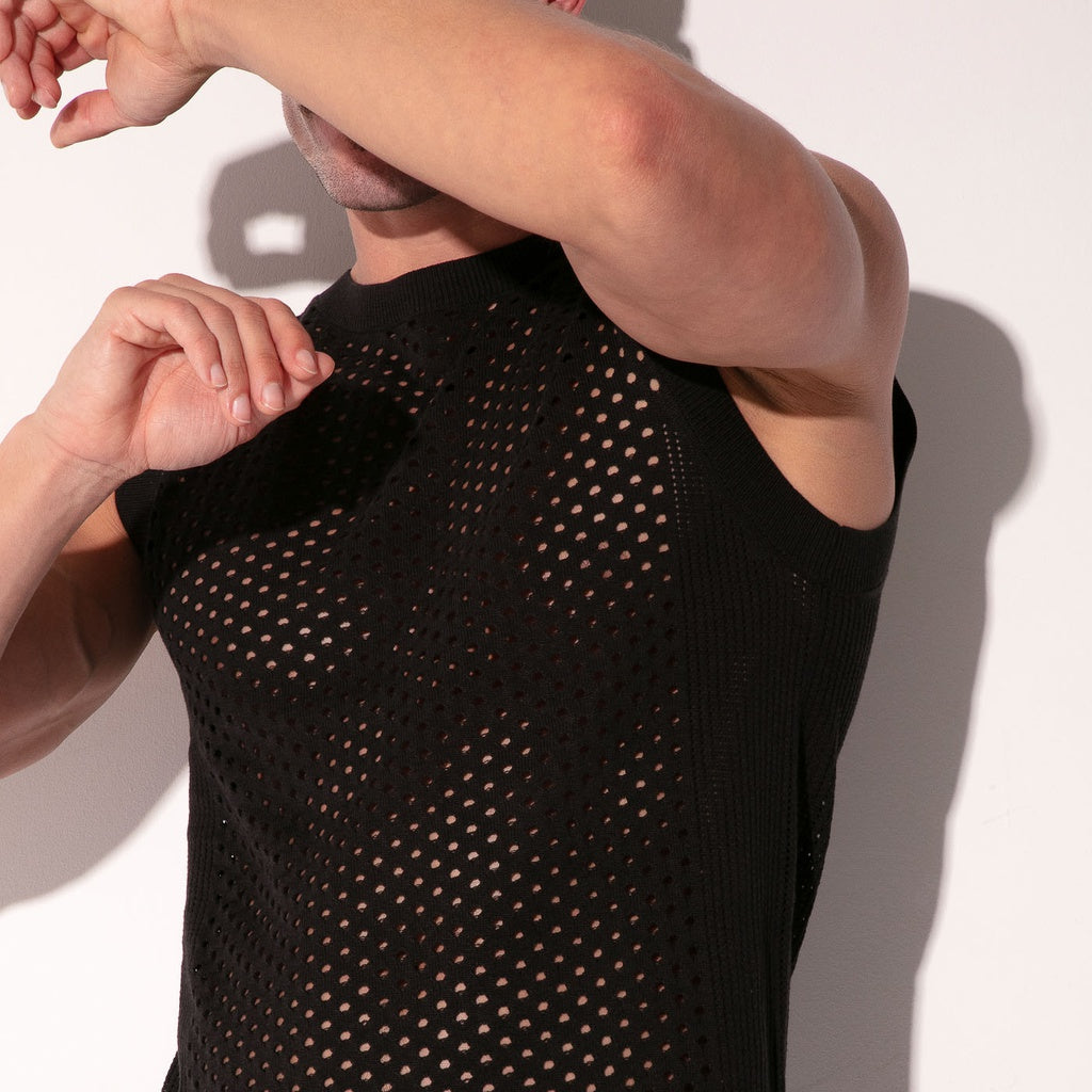 CODE 22 MOSAIC TANKTOP, ärmelloses Strickshirt 7018