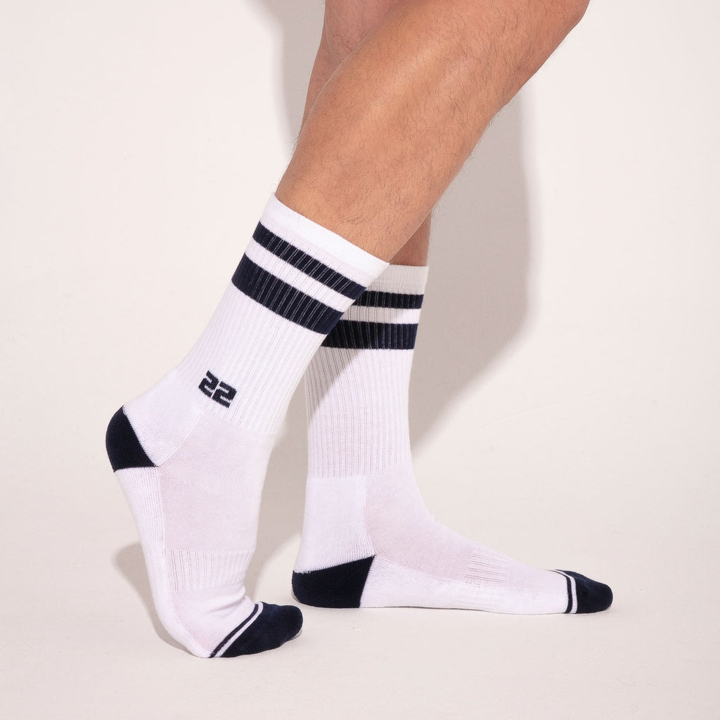 CODE 22 ICONIC Crew Sock 8019 - Herren Sport Socken, Stutzen