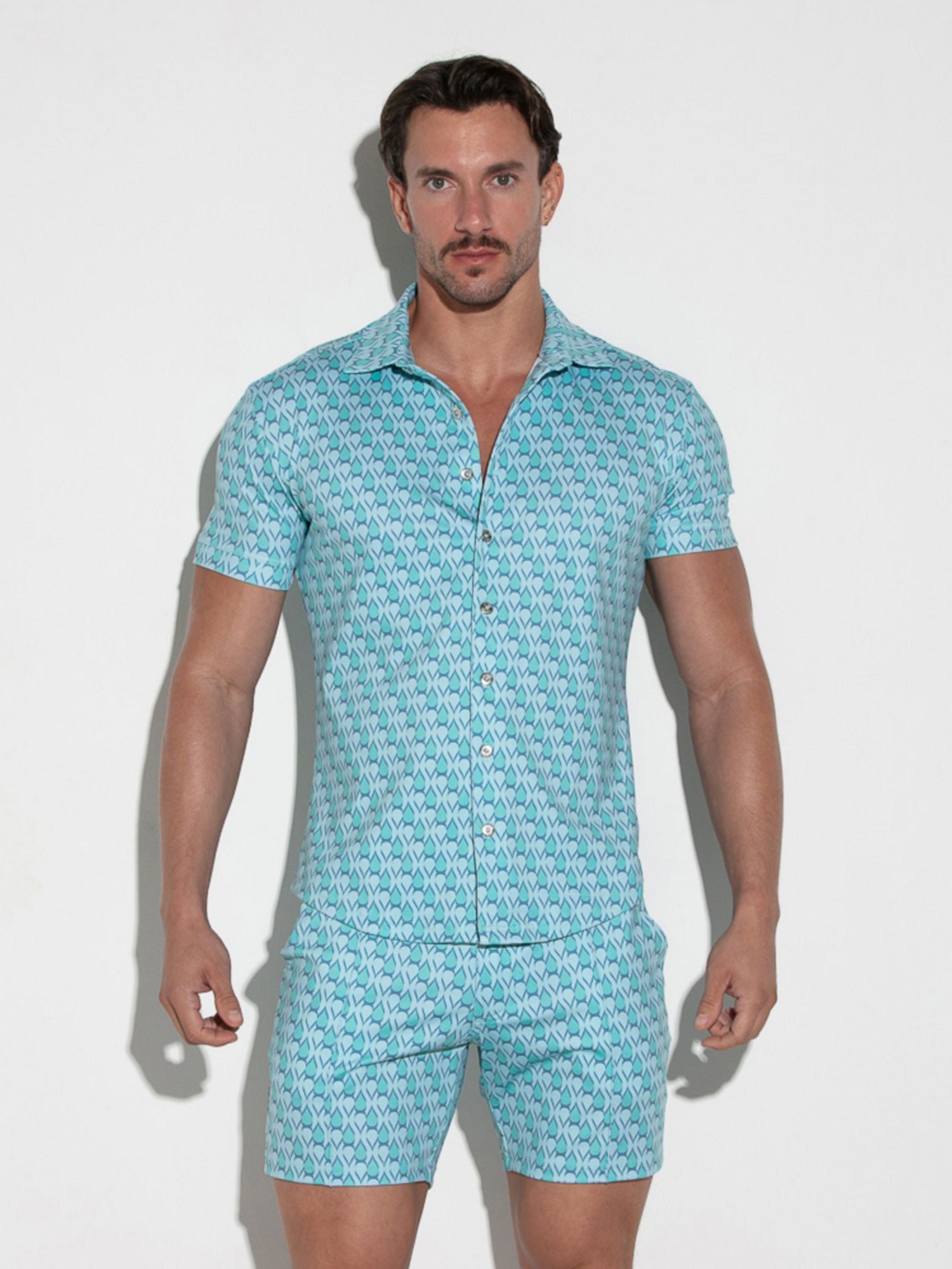 CODE 22 SILKY STRETCH SHIRT 9747, Freizeithemd bedruckt Code 22 Kleidung & Accessoires:Herren:Herrenmode:Shirts & Hemden:Freizeithemden & Shirts nudosz.myshopify.com