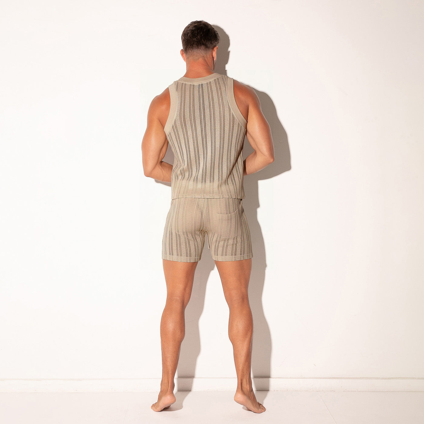 CODE 22 Openwork Jacquard  Tank Top - 9769