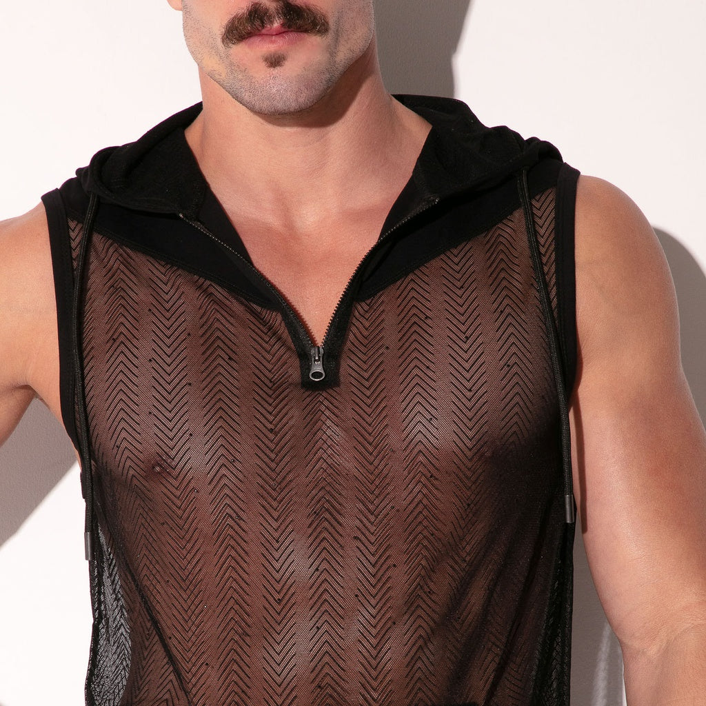 CODE 22 ROCK HOODY 9825, ärmelloses Kapuzenshirt