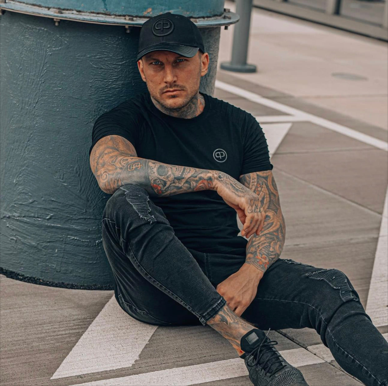 Baseball Cap - Black & Black Carbon