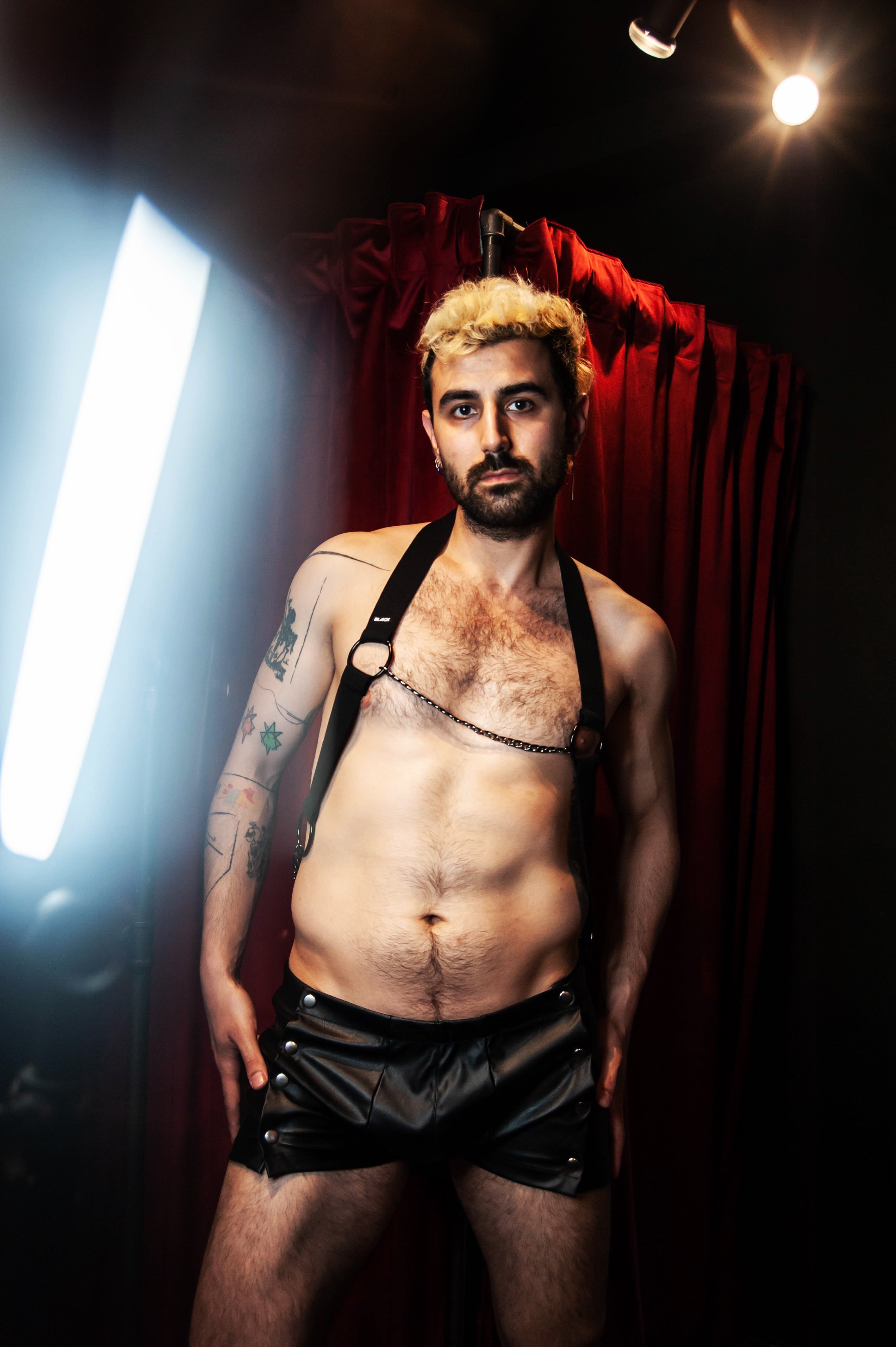 Chain Attached Rubber Harness