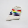 Regenbogen-Socken (Schwarz/Weiß mit Streifen)