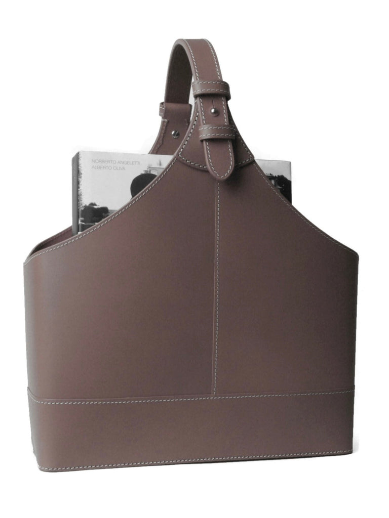 Zeitungskorb Narrow Leder, in verschiedenen Farben