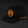Snapback Cap - Black & Orange