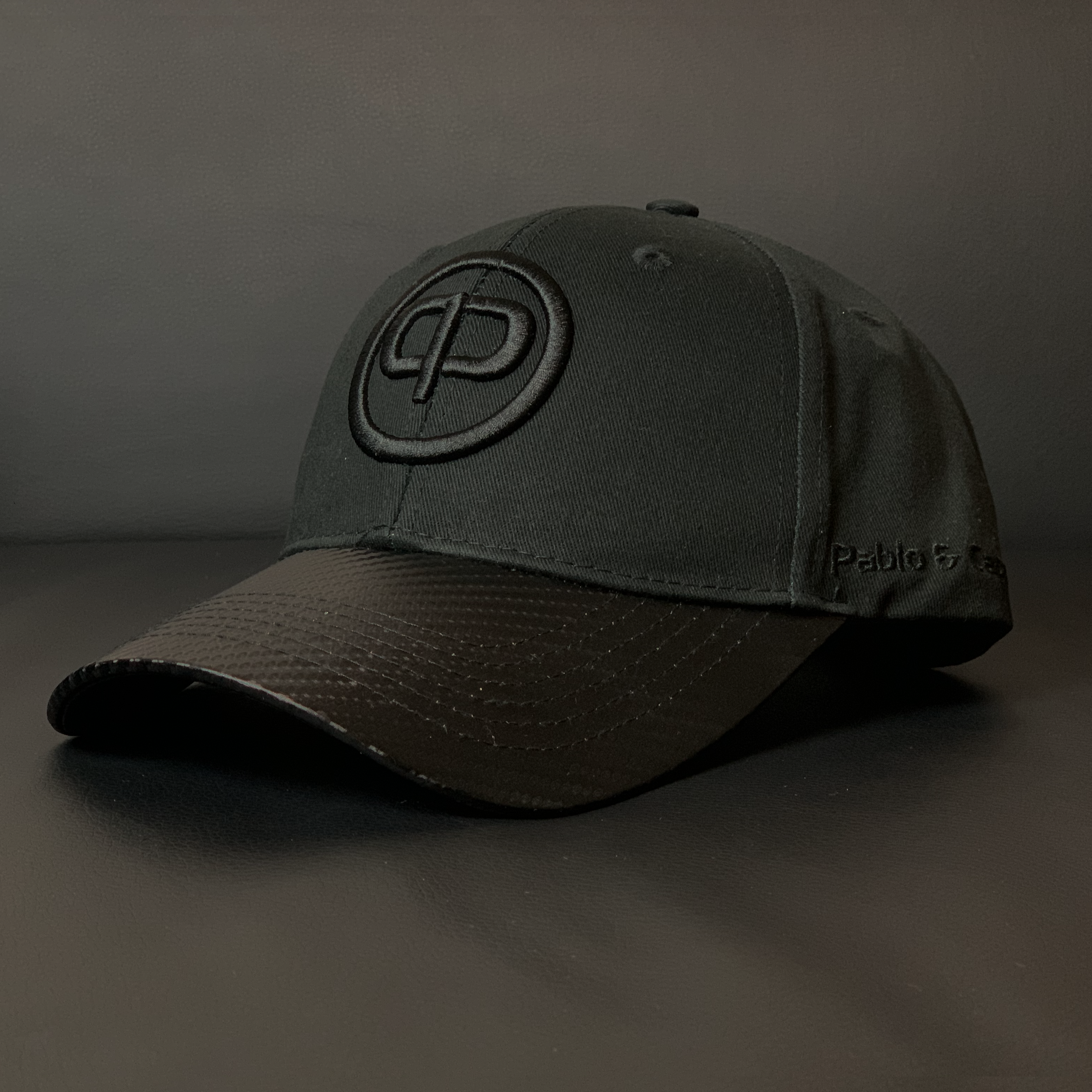 Baseball Cap - Black & Black Carbon