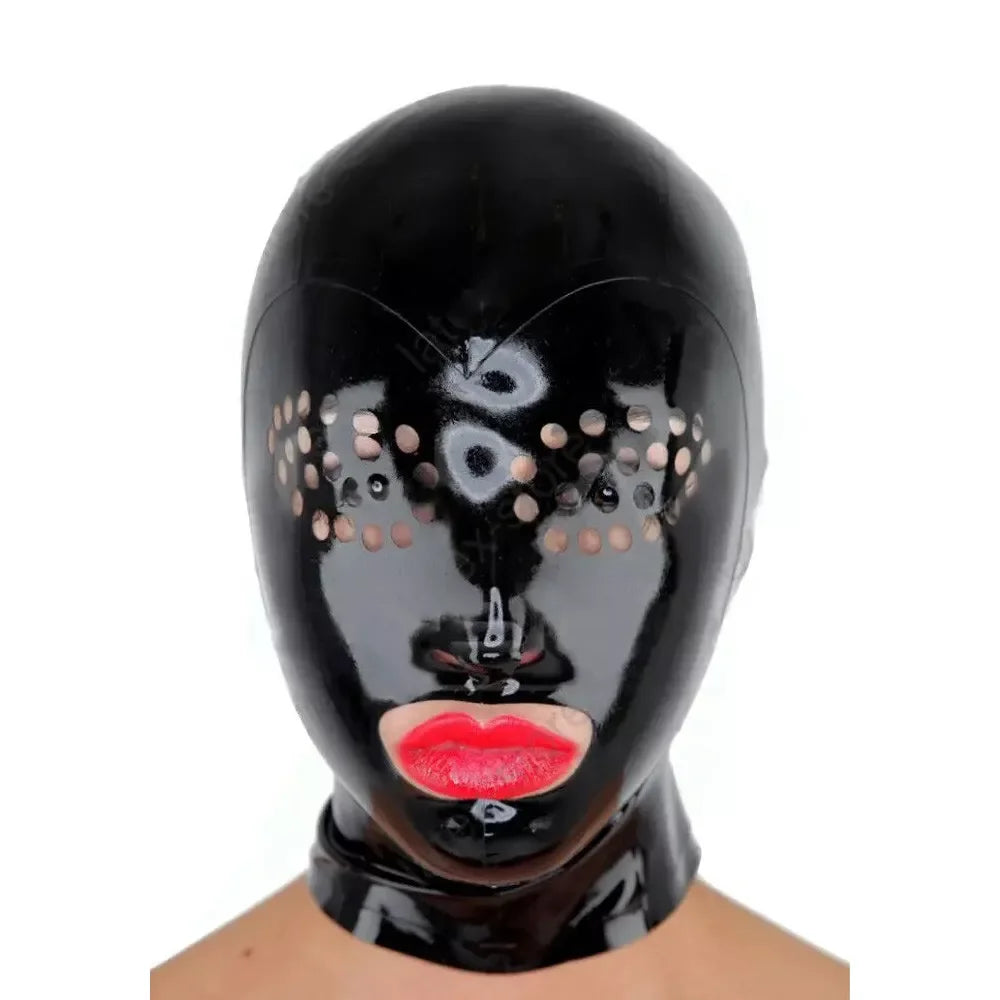 Latex Maske mit Mundöffnung & Augenfenstern