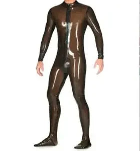 Latexanzug 100% Latex Gummi Wetlook Smokegrey 0.45mm