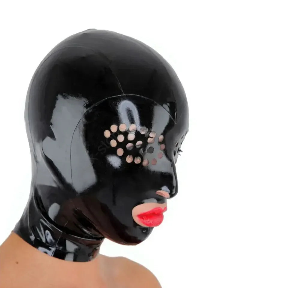 Latex Maske mit Mundöffnung & Augenfenstern