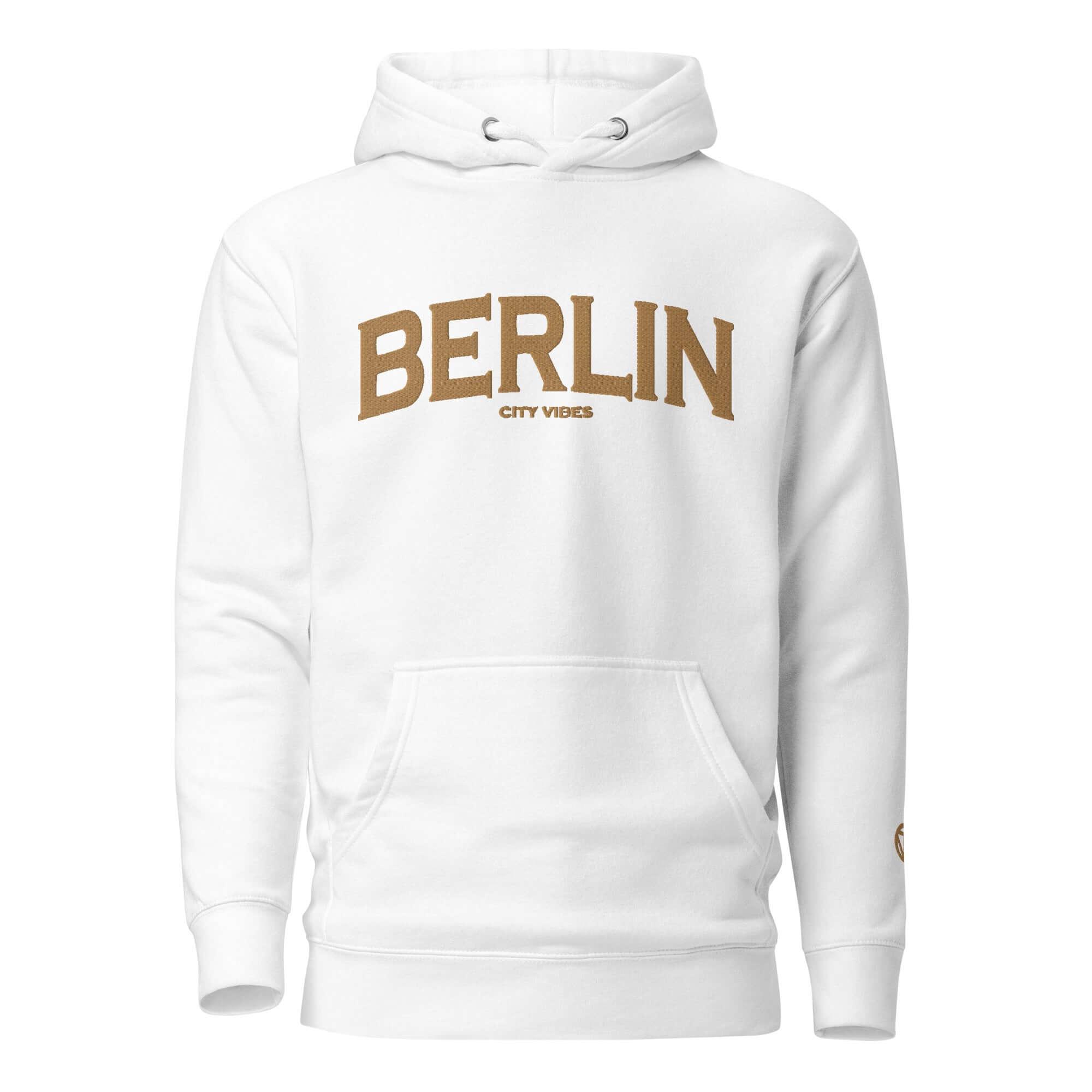 TOV Hoodie City | BERLIN (Weiß/Gold) * Unisex