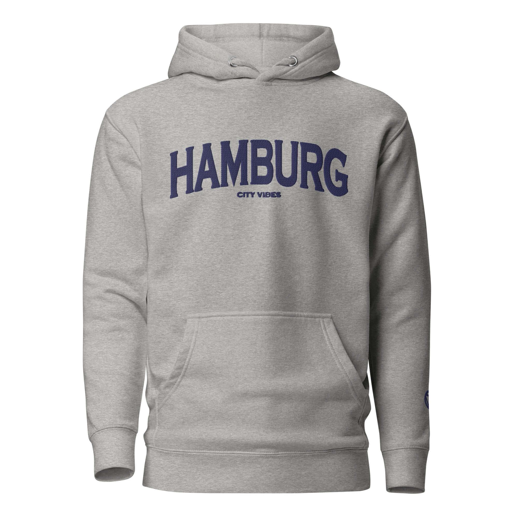 TOV Hoodie City | HAMBURG (Grau/Blau) * Unisex