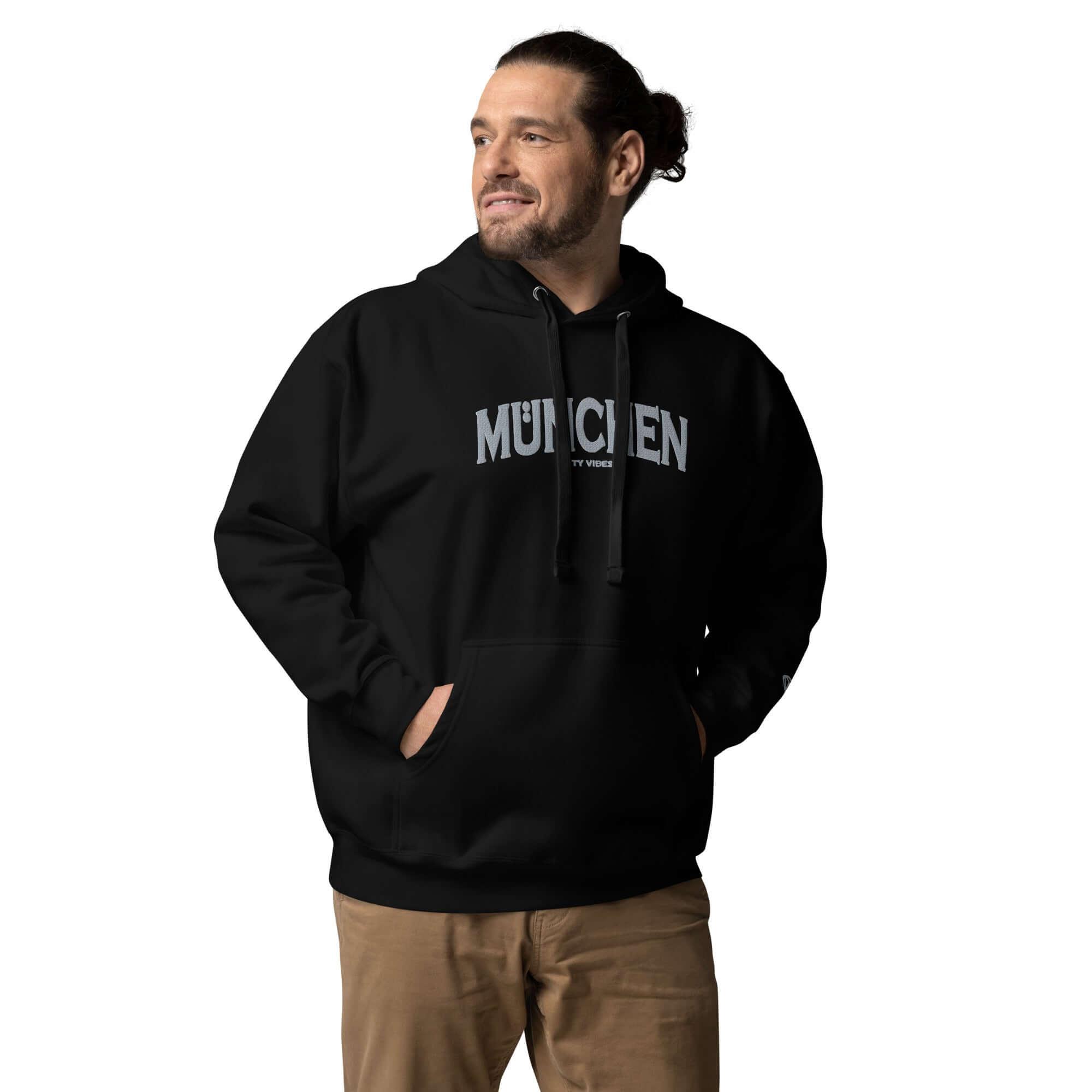 TOV Hoodie City | MÜNCHEN (Schwarz/Grau) * Unisex