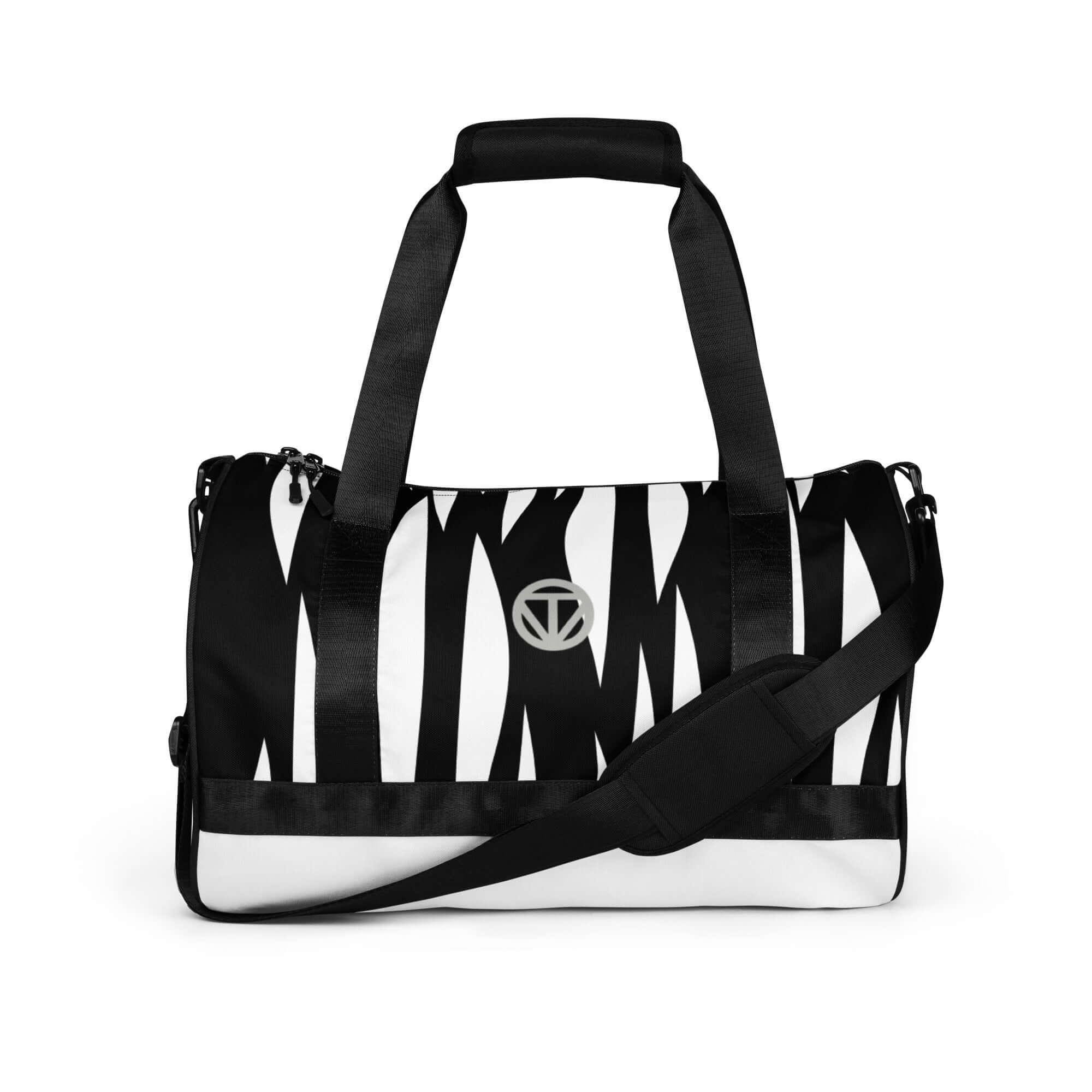 TOV Sporttasche | JUNGLE (Schwarz/Weiß)