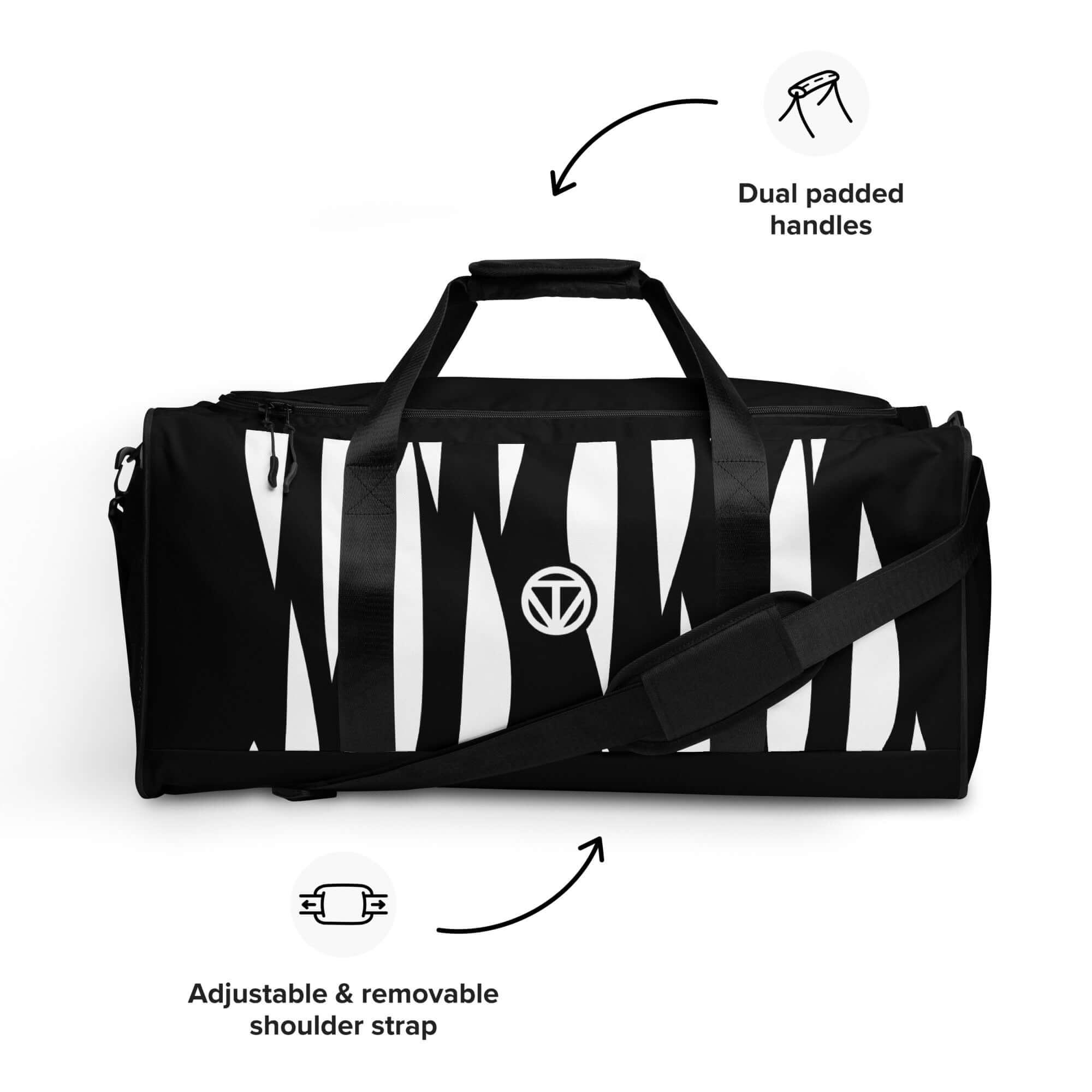 TOV Reisetasche | JUNGLE (Schwarz/Weiß)