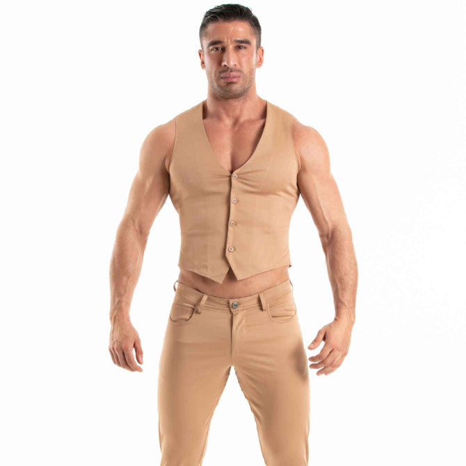 Chino Vest Brown