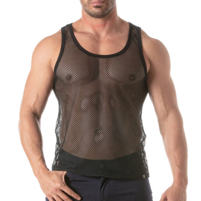 Circuit Fishnet Tank Top - noodosz - TOF Paris - 