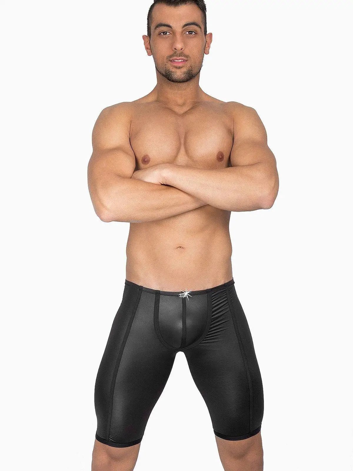 EROS VENEZIANI 7281 - Herren Boxer Boxershorts Legging Veganes Leder Fetish - noodosz