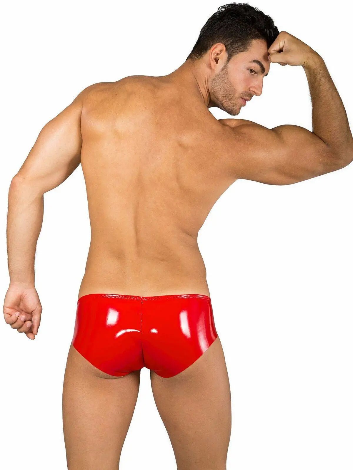 EROS VENEZIANI 7327 Push-Up Lack Slip Latex Gummi Fetish - Unterwäsche Brief - noodosz
