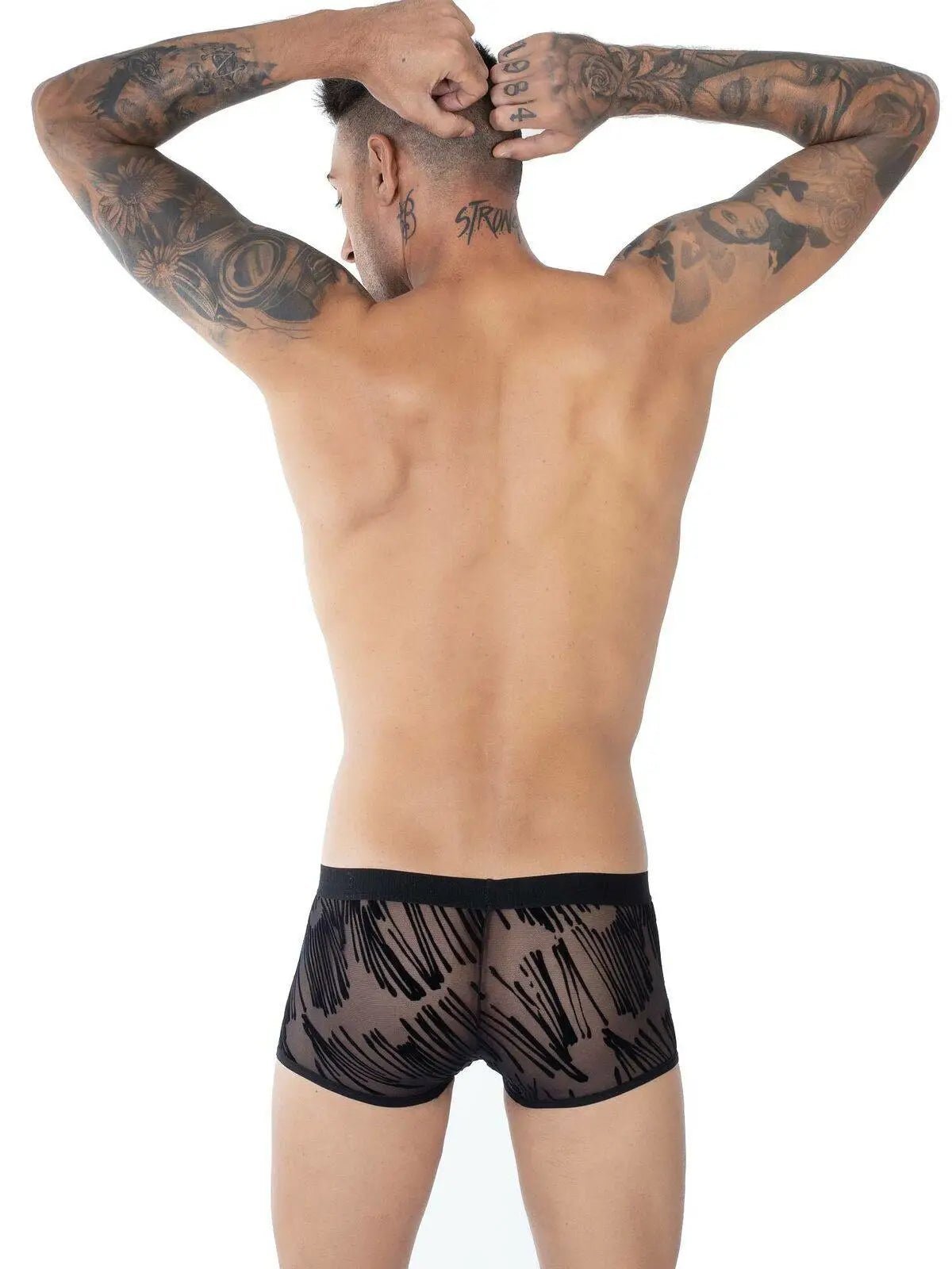 EROS VENEZIANI 7408 Push-Up Boxer Mesh Boxershort Beflockung - noodosz