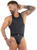 EROS VENEZIANI 7509 WETLOOK BODY - Singlet Veganes Leder - noodosz