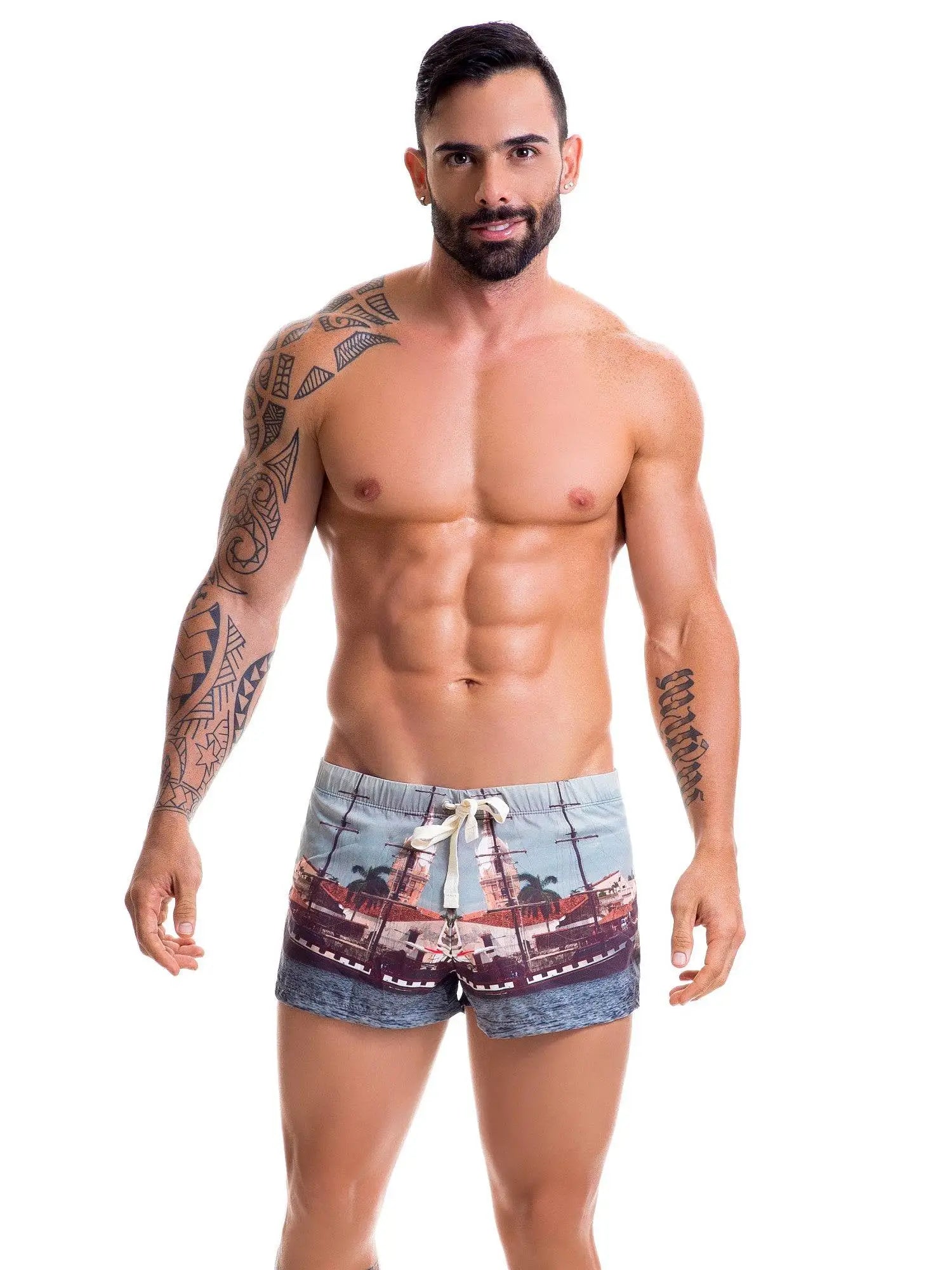 JOR 0432 CARTAGENA Badeshorts Badehose kurze Schwimmshorts Surfershort - noodosz