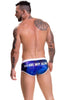 JOR 0499 GALACTIC - Herren Badehose Badeslip bedruckt mit Motiv Badeboxer - noodosz