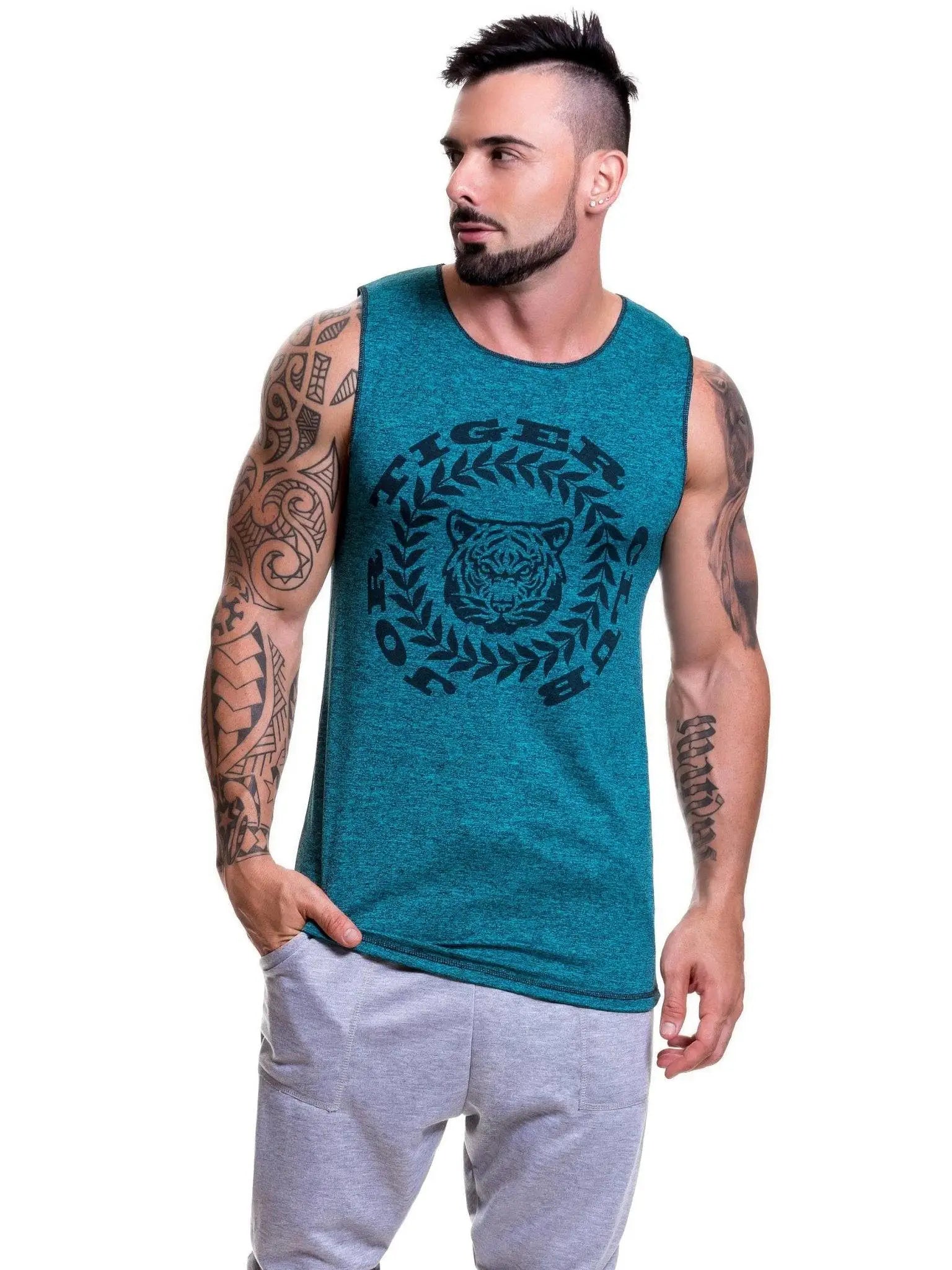 JOR 0521 ANIMAL Herren Stringer Fitness Tank Top Muscleshirt Gym Trainingsshirt - noodosz