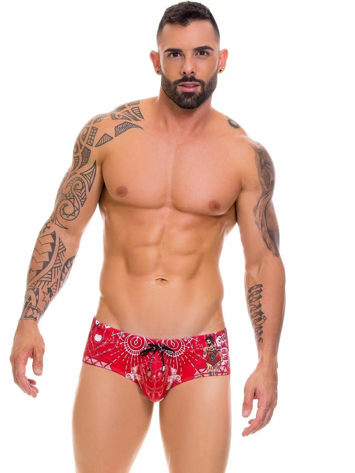 JOR 0661 CARNIVAL - Herren Badehose Badeslip Schwimmhose Comic Trunk - noodosz