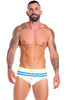 JOR 0888 FOX Herren - Badehose Badeslip Bademode Neon Streifen Hipster - noodosz JOR 0888 FOX Badehose, Gr. XL Jor Kleidung & Accessoires:Herren:Herrenmode:Bademode nudosz.myshopify.com