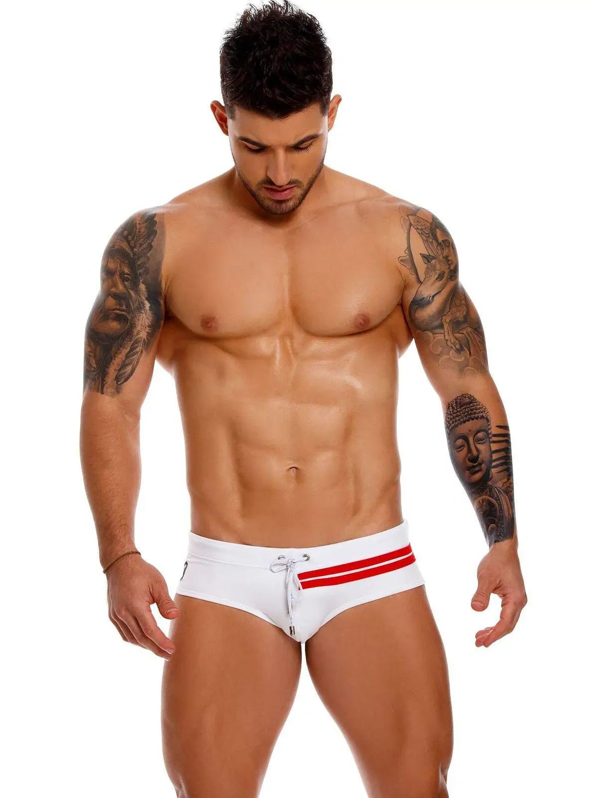 JOR 1149 Herren Badehose Badeslip Schwimmhose Streifen Neon - noodosz JOR 1149 Herren Badehose Badeslip Schwimmhose Streifen Neon Jor Kleidung & Accessoires:Herren:Herrenmode:Bademode nudosz.myshopify.com