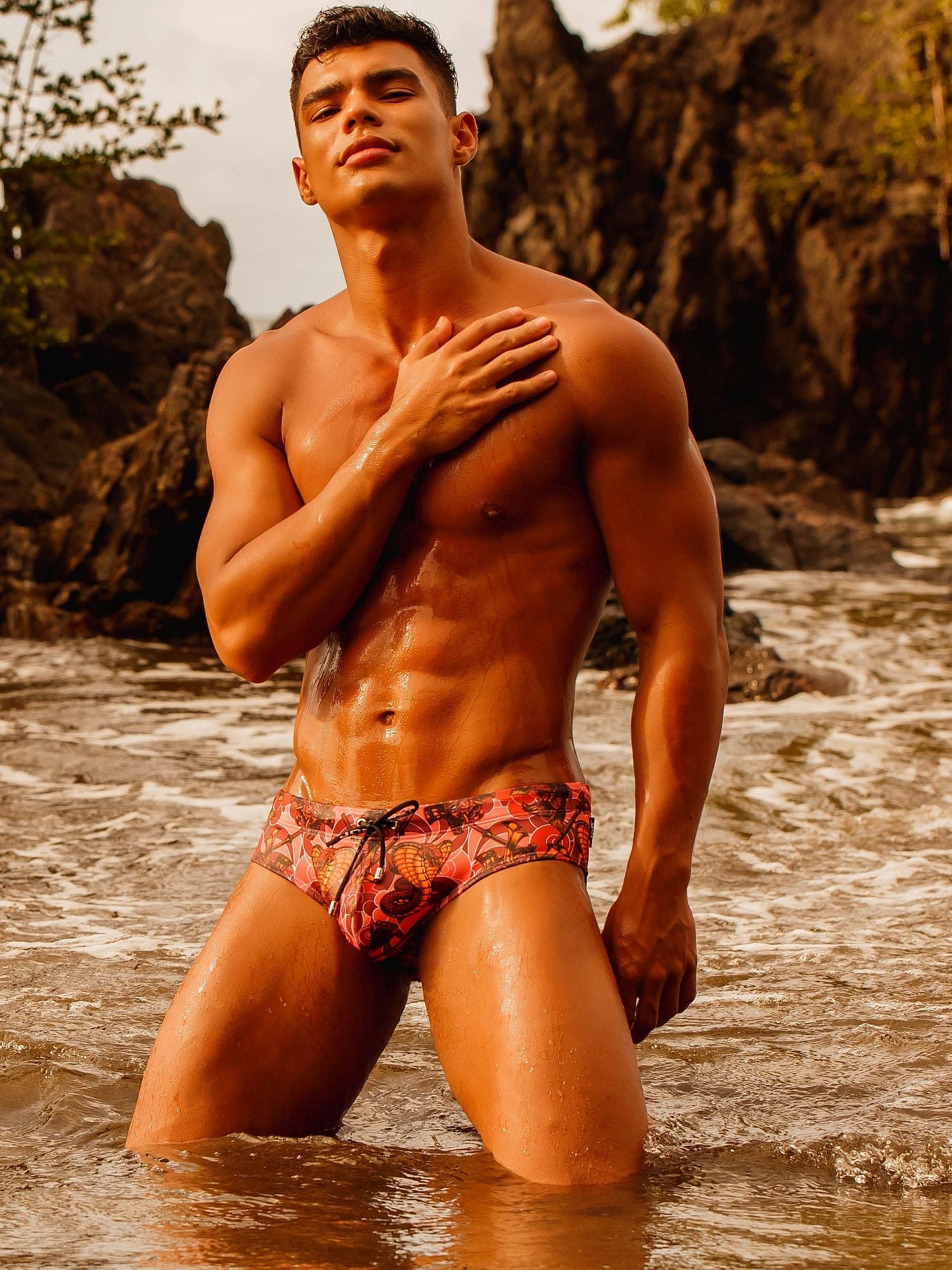 JOR 1556 WARRIOR - Herren Badehose bedruckt mit Motiv - noodosz - Jor - Kleidung & Accessoires:Herren:Herrenmode:Bademode JOR 1556 WARRIOR -  Herren Badehose bedruckt mit Motiv Jor Kleidung & Accessoires:Herren:Herrenmode:Bademode nudosz.myshopify.com