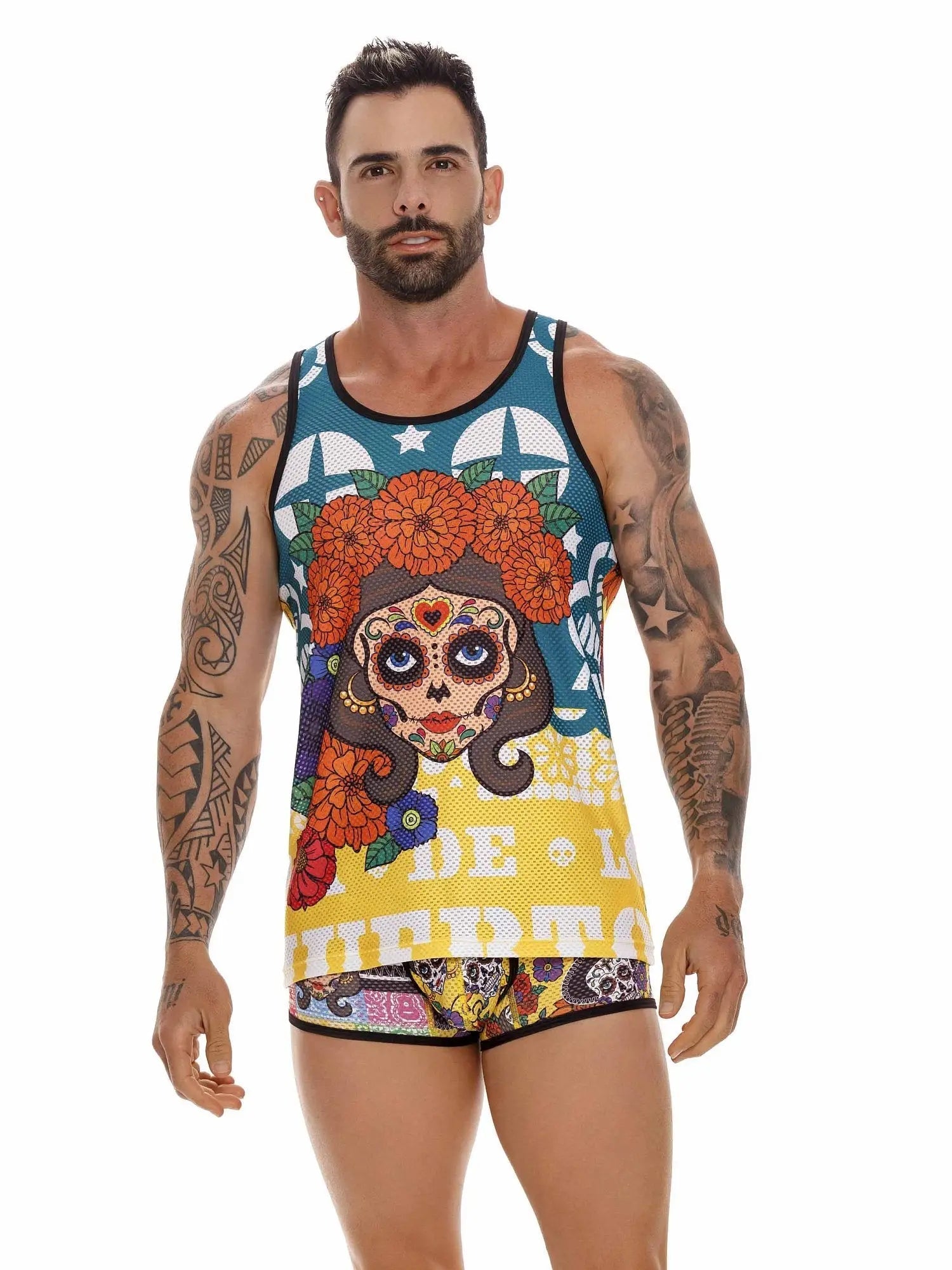 JOR 1652 GUADALUPE bedrucktes Tank Top - noodosz JOR 1652 GUADALUPE bedrucktes Tank Top Jor Kleidung & Accessoires:Herren:Herrenmode:Shirts & Hemden:T-Shirts nudosz.myshopify.com