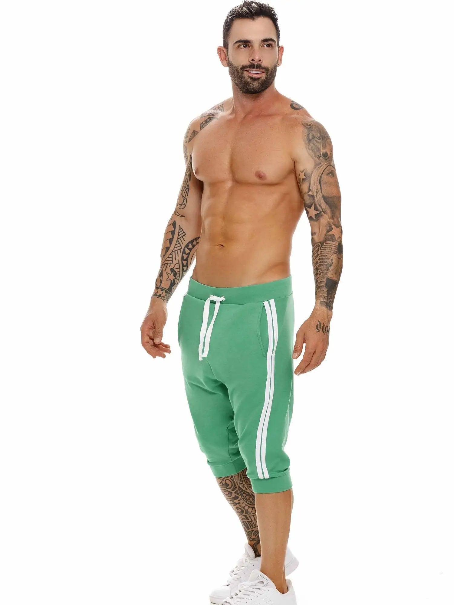 JOR 1695 RIO Sporthose 3/4 Jogginghose Sweatpants - noodosz JOR 1695 RIO  Sporthose 3/4 Jogginghose Sweatpants Jor Kleidung & Accessoires:Herren:Herrenmode:Fitnessmode:Kurze Sporthosen nudosz.myshopify.com