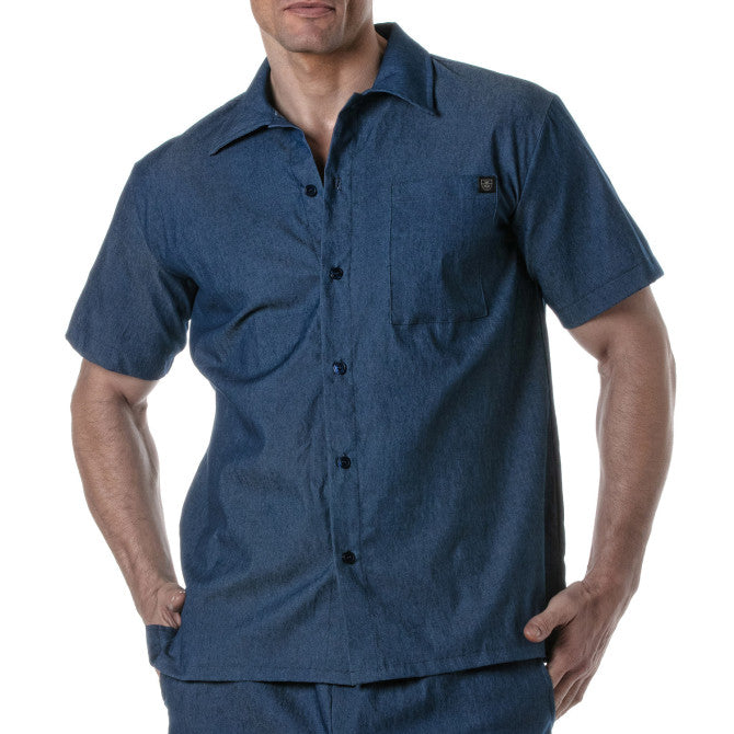 Light Denim Short Sleeve Shirt