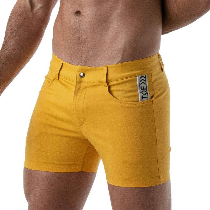 Mid-Thigh Shorts Yellow