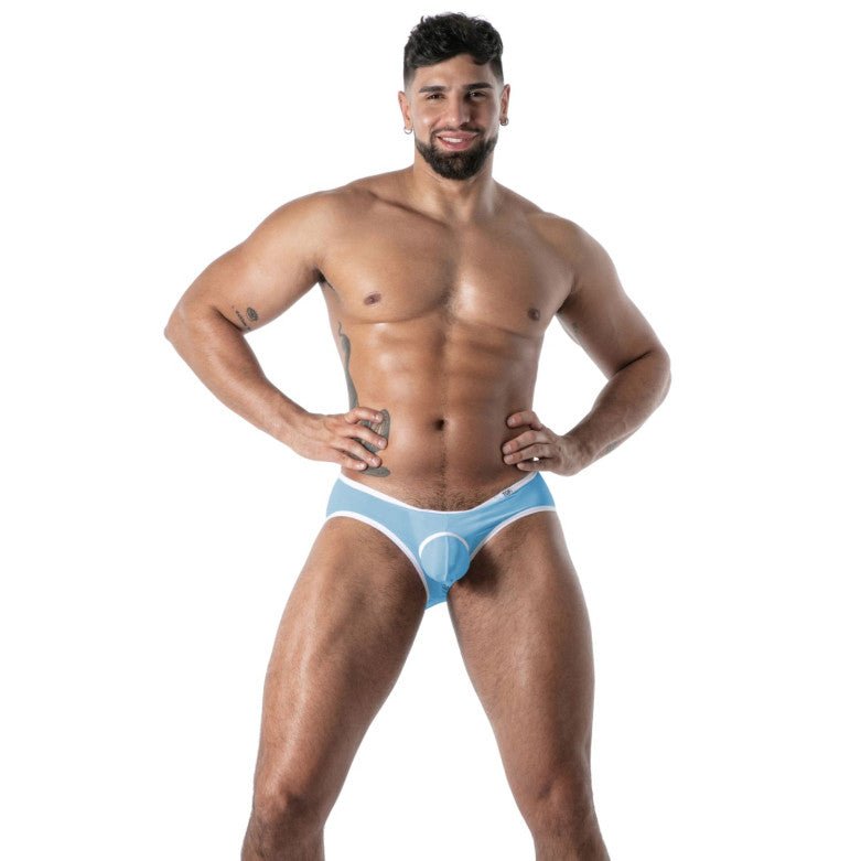 Mon Amour Microfiber Bottomless Brief Blue - noodosz - TOF Paris - 