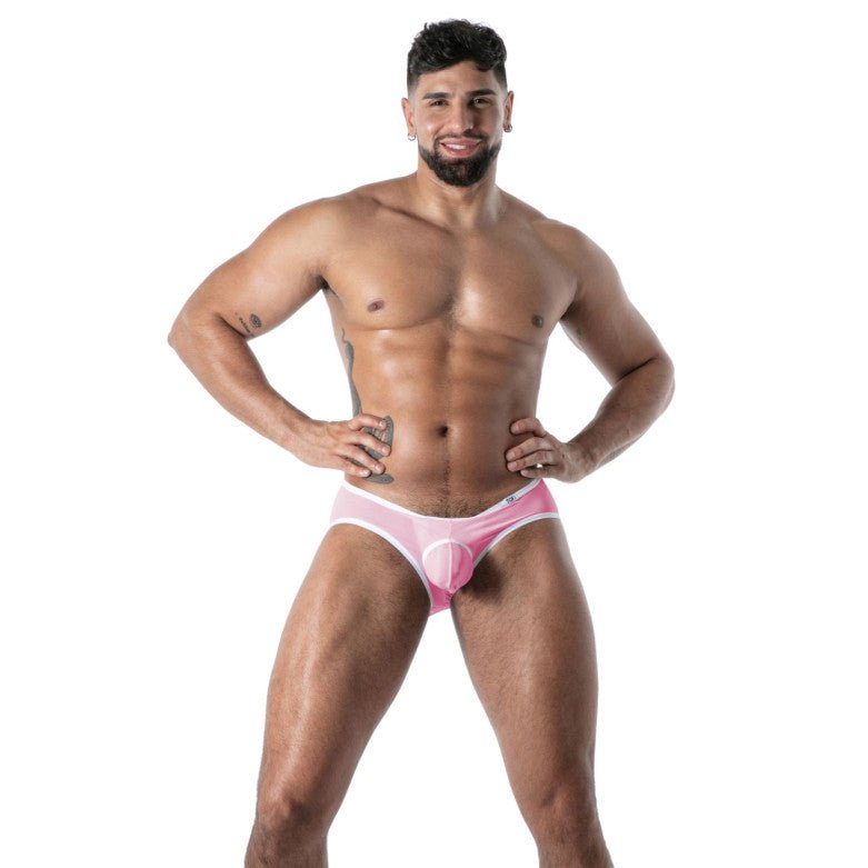 Mon Amour Microfiber Bottomless Brief Pink - noodosz - TOF Paris - 